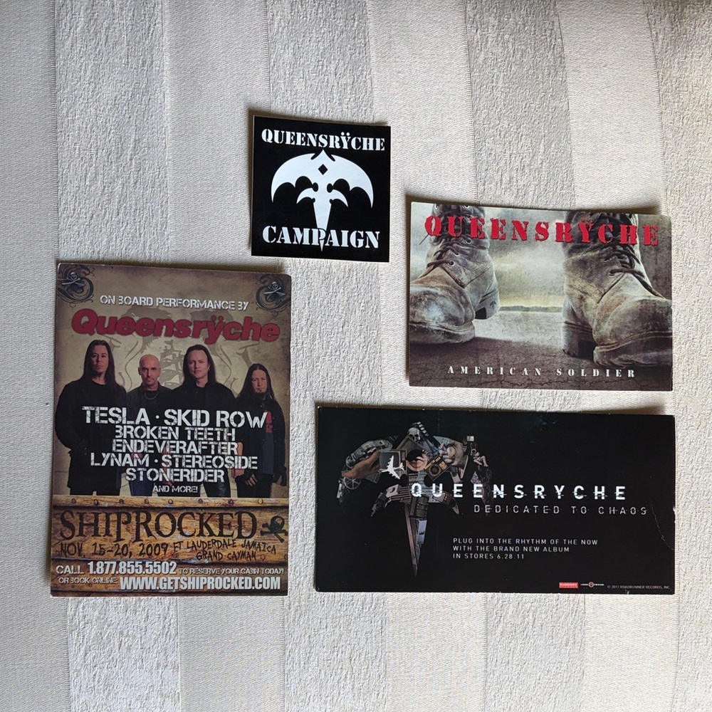 QUEENSRŸCHE  Band Sticker Pack -